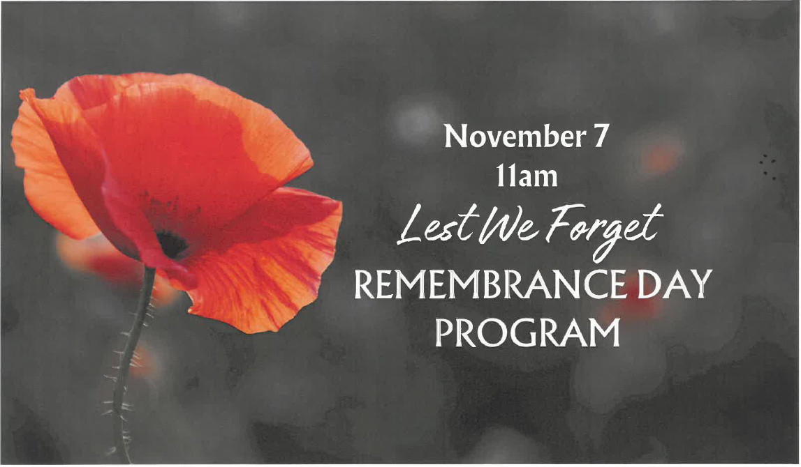 Remembrance Day Program