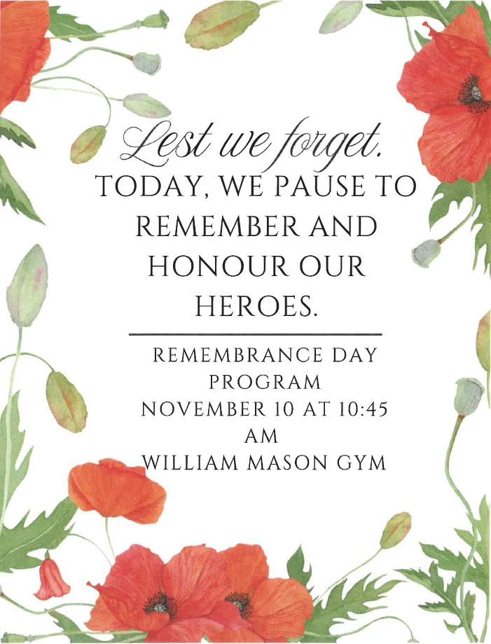 Remembrance Day Program