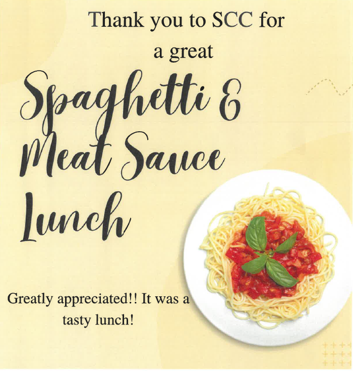 Spaghetti and Meat Sauce Thank You